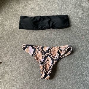 Shein bathing suit- snakeskin